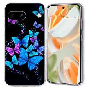 For Google Pixel 8a Colorful Painting Pattern TPU Phone Case(Color Butterflies)