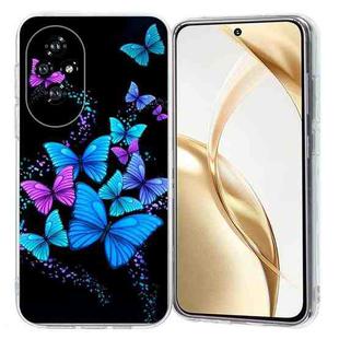 For Honor 200 Colorful Painting Pattern TPU Phone Case(Color Butterflies)