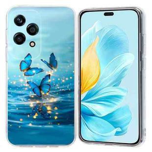 For Honor 200 Lite Global Colorful Painting Pattern TPU Phone Case(Blue Butterflies)