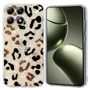 For Xiaomi 14T Colorful Painting Pattern TPU Phone Case(Leopard)