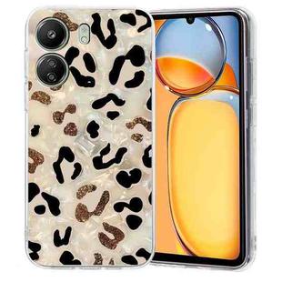 For Redmi 13C 4G Colorful Painting Pattern TPU Phone Case(Leopard)