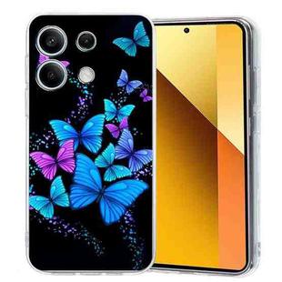 For Redmi Note 13 5G Colorful Painting Pattern TPU Phone Case(Color Butterflies)