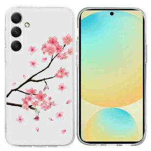For Samsung Galaxy A55 5G Colorful Painting Pattern TPU Phone Case(Plum Blossom)