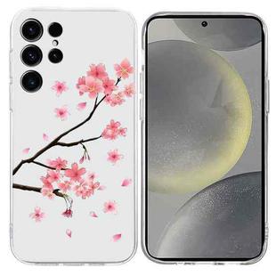 For Samsung Galaxy S24 Ultra 5G Colorful Painting Pattern TPU Phone Case(Plum Blossom)