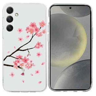 For Samsung Galaxy S24+ 5G Colorful Painting Pattern TPU Phone Case(Plum Blossom)