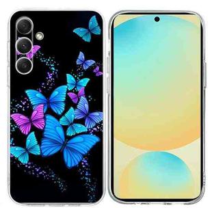For Samsung Galaxy S24 FE 5G Colorful Painting Pattern TPU Phone Case(Color Butterflies)