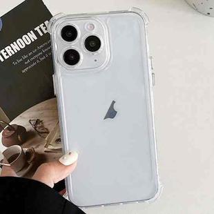 For iPhone 11 Pro Transparent Four-corner Shockproof TPU Phone Case(White)