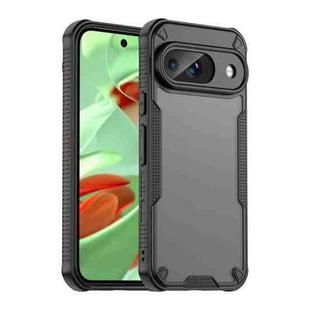 For Google Pixel 9 Armor Glaze PC Hybrid TPU Phone Case(Black)