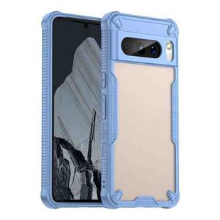 For Google Pixel 8 Pro Armor Glaze PC Hybrid TPU Phone Case(Blue)