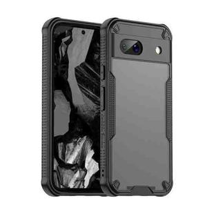 For Google Pixel 8a Armor Glaze PC Hybrid TPU Phone Case(Black)