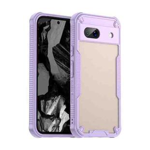 For Google Pixel 8a Armor Glaze PC Hybrid TPU Phone Case(Purple)