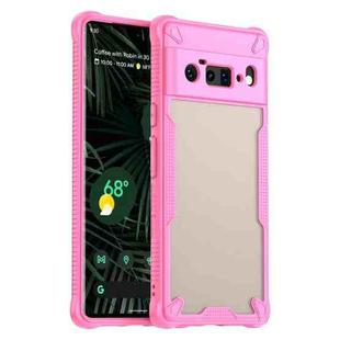 For Google Pixel 6 Pro Armor Glaze PC Hybrid TPU Phone Case(Pink)