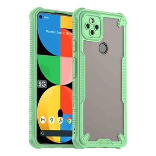 For Google Pixel 5a Armor Glaze PC Hybrid TPU Phone Case(Green)