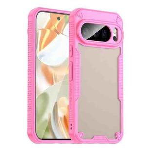 For Google Pixel 10 Pro Armor Glaze PC Hybrid TPU Phone Case(Pink)