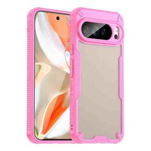 For Google Pixel 10 Pro XL Armor Glaze PC Hybrid TPU Phone Case(Pink)