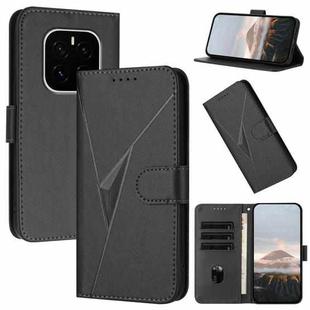 For Honor GT Pro Triangle Pattern Buckle Clasp Leather Phone Case(Black)