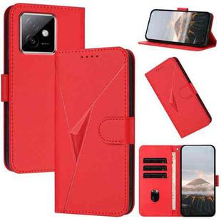 For Honor X60 GT Triangle Pattern Buckle Clasp Leather Phone Case(Red)