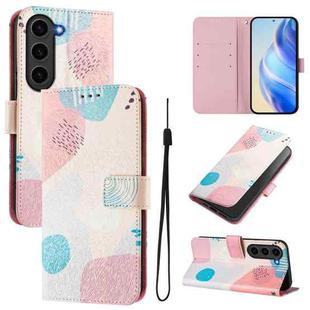 For Samsung Galaxy S23 FE 5G Art Colored Drawing Pattern Leather Phone Case(Graffiti puzzle)