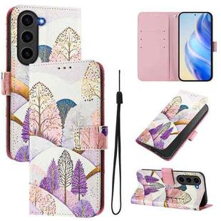 For Samsung Galaxy S23 FE 5G Art Colored Drawing Pattern Leather Phone Case(Landscape)