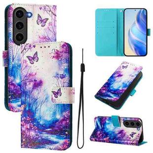 For Samsung Galaxy S23 FE 5G Art Colored Drawing Pattern Leather Phone Case(Dreamland)