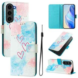 For Samsung Galaxy S23+ 5G Art Colored Drawing Pattern Leather Phone Case(LOVE ME)