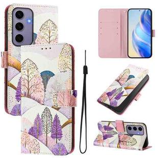 For Samsung Galaxy S24 5G Art Colored Drawing Pattern Leather Phone Case(Landscape)