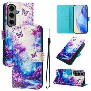For Samsung Galaxy S24+ 5G Art Colored Drawing Pattern Leather Phone Case(Dreamland)