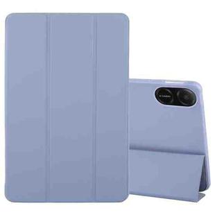 For Honor Pad X8a / X9 Tri-fold Silicone Leather Tablet Case(Lavender)