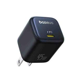 Baseus PicoGo 45W GaN Type-C Fast Charger, US Plug(Black)