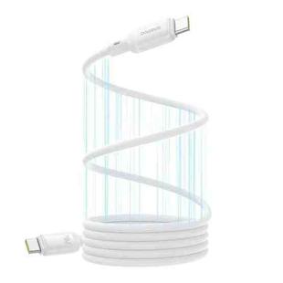 Baseus PicoGo Series 240W Type-C to Type-C Magnetic Liquid Silicone Fast Charging Data Cable, Length: 1m(White)