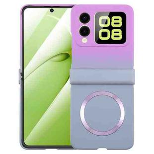 For Huawei nova Flip Liquid PC Gradient MagSafe Phone Case(Purple Grey)