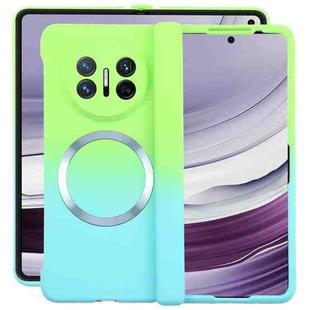 For Huawei Mate X5 / X3 Liquid PC Gradient MagSafe Phone Case(Cyan Blue)