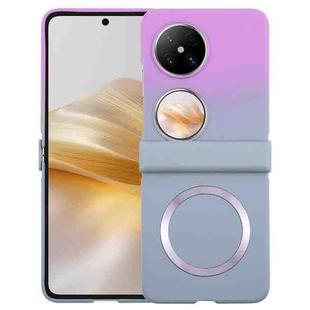 For Huawei Pocket 2 Liquid PC Gradient MagSafe Phone Case(Purple Grey)