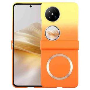 For Huawei Pocket 2 Liquid PC Gradient MagSafe Phone Case(Yellow Orange)