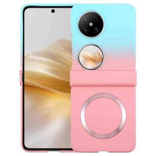 For Huawei Pocket 2 Liquid PC Gradient MagSafe Phone Case(Blue Pink)