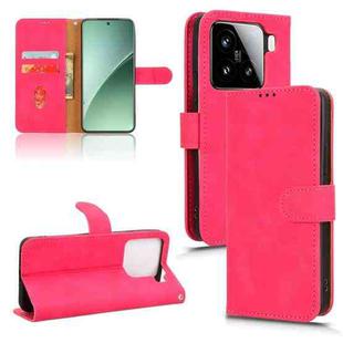 For Xiaomi 15 Skin Feel Magnetic Flip Leather Phone Case(Rose Red)