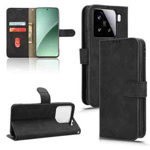 For Xiaomi 15 Pro Skin Feel Magnetic Flip Leather Phone Case(Black)