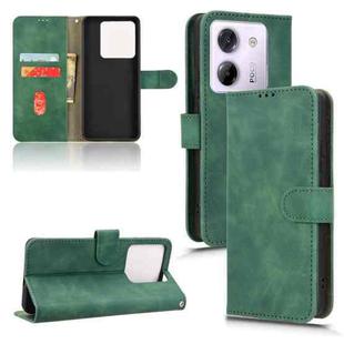 For Xiaomi Poco M7 Pro 5G Skin Feel Magnetic Flip Leather Phone Case(Green)