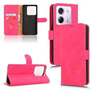 For Xiaomi Poco M7 Pro 5G Skin Feel Magnetic Flip Leather Phone Case(Rose Red)