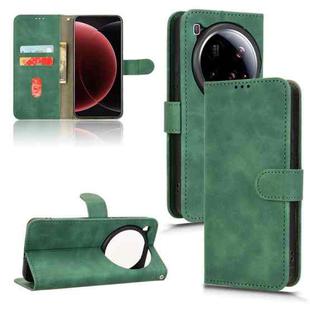 For Xiaomi 15 Ultra Skin Feel Magnetic Flip Leather Phone Case(Green)