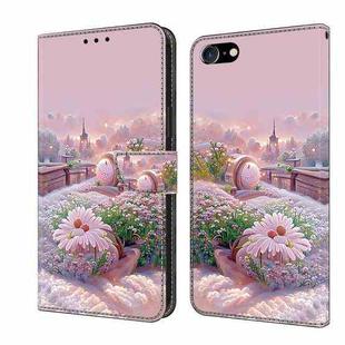 For iPhone 7 / 8 / SE 2022 Fresh Painted Leather Phone Case(Garden)
