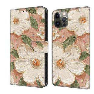 For iPhone 11 Pro Max Fresh Painted Leather Phone Case(Sunflower)