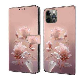 For iPhone 11 Pro Fresh Painted Leather Phone Case(Ceramic Flowers)