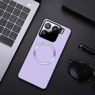 For Xiaomi 15 CD Magsafe Magnetic Litchi Texture Phone Case(Purple)