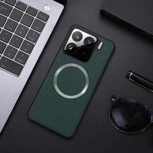 For Xiaomi 15 CD Magsafe Magnetic Litchi Texture Phone Case(Green)