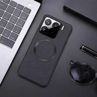 For Xiaomi 15 Pro CD Magsafe Magnetic Litchi Texture Phone Case(Black)