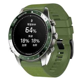 For Garmin 26mm Silicone Canvas Quick Release Watch Band(Army Green)