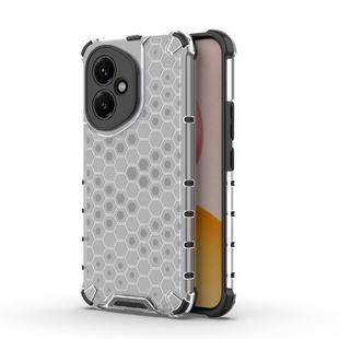 For Honor 400 Global 156.5mm Honeycomb Shockproof Phone Case(White)