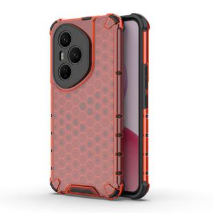 For Honor 400 Pro Global 160.8mm Honeycomb Shockproof Phone Case(Red)