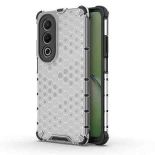 For OPPO K12x 5G Global Honeycomb Shockproof Phone Case(White)